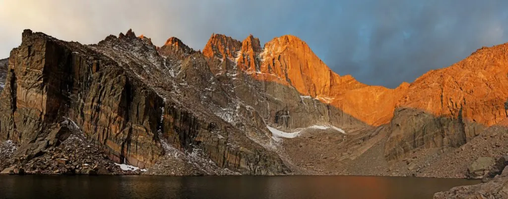 Chasm Lake and Long's Peak in Rocky Mountain National Park. One of the best lake hikes in Colorado.
