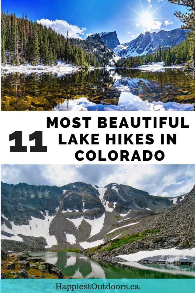 Hike to the most beautiful alpine lakes in Colorado. Includes hikes on both sides of Rocky Mountain National Park, near Aspen and in Colorado's San Juan mountains. #Colorado #hiking #lakes