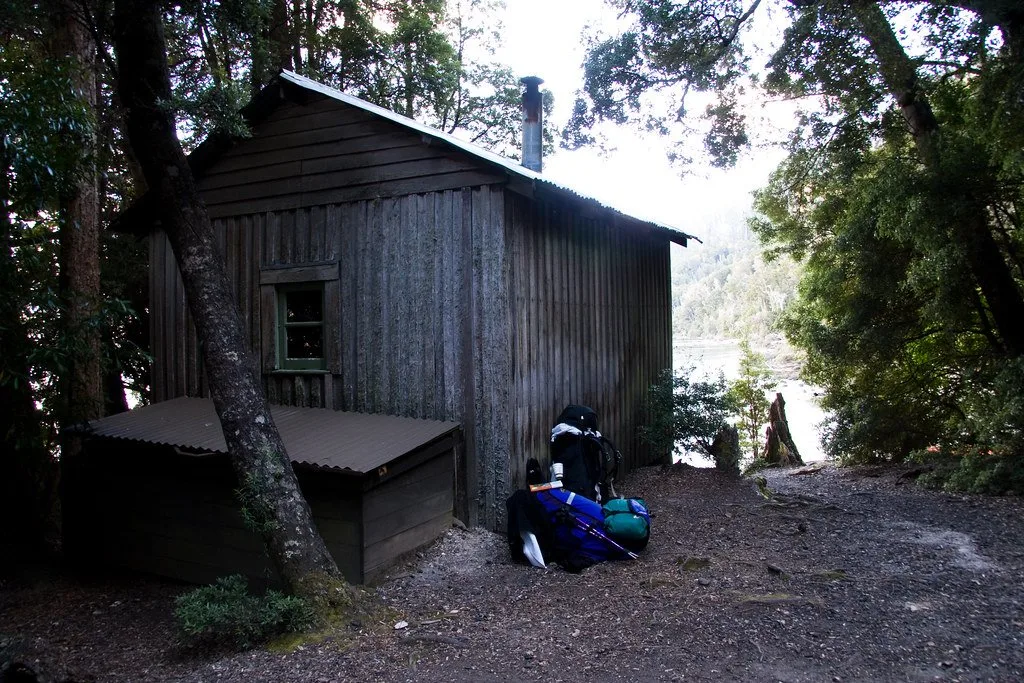 The optional seventh section of the Overland Track passes by Echo Point en route from Narcissus to Cynthia Bay