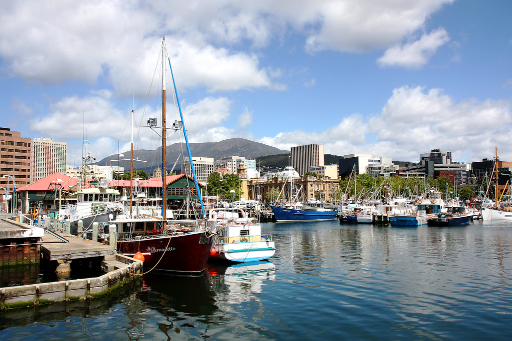 waterfront in Hobart, Tasmania
