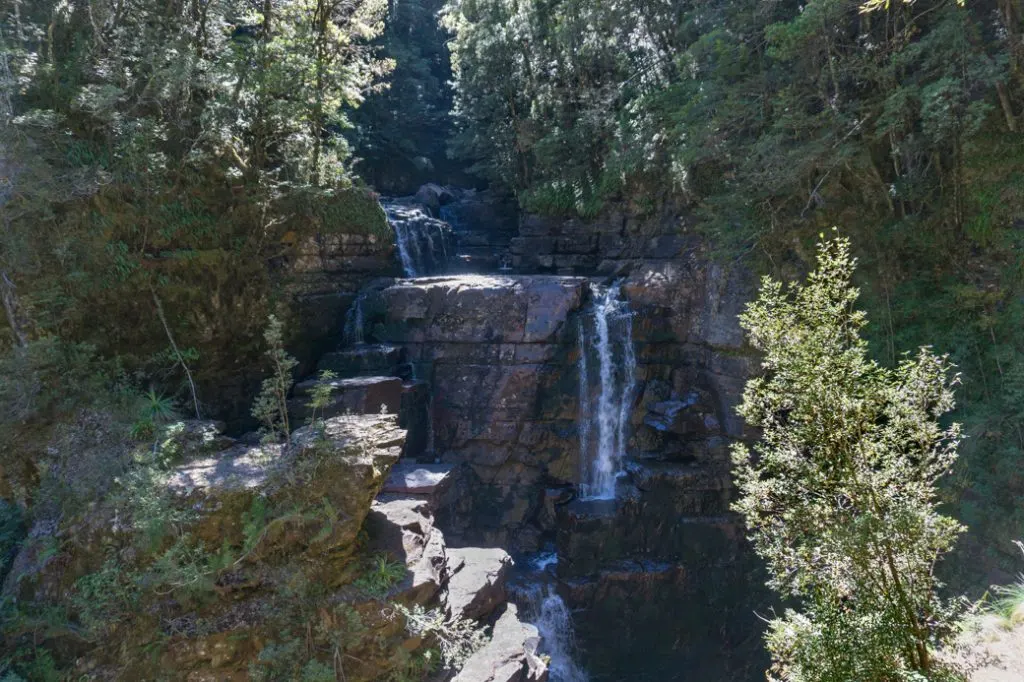 D'Alton Falls at low flow. It's a short walk from the Overland Track.