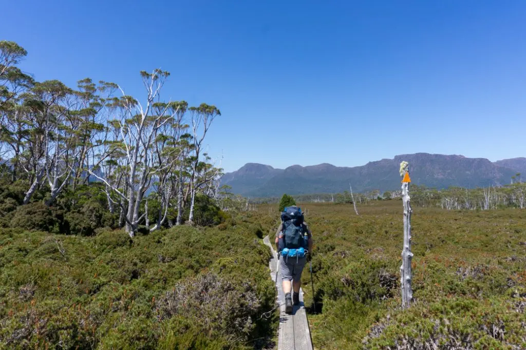 Walking the Overland Track in Tasmania with the Gregory Stout backpack. Find out what to bring with this Overland Track packing list.