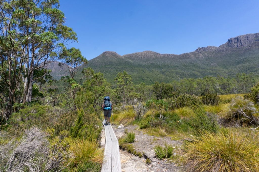 Walking the duckboards on the Overland Track