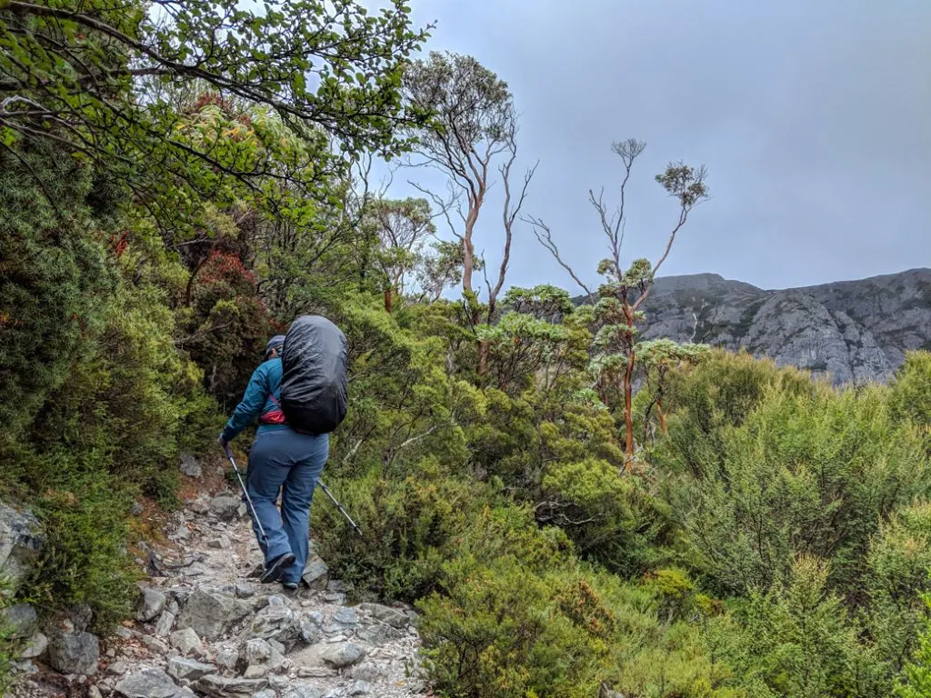 It can rain a lot on the Overland Track. I recommend bringing a rain cover for your backpack. Find out what else to pack for the Overland Track