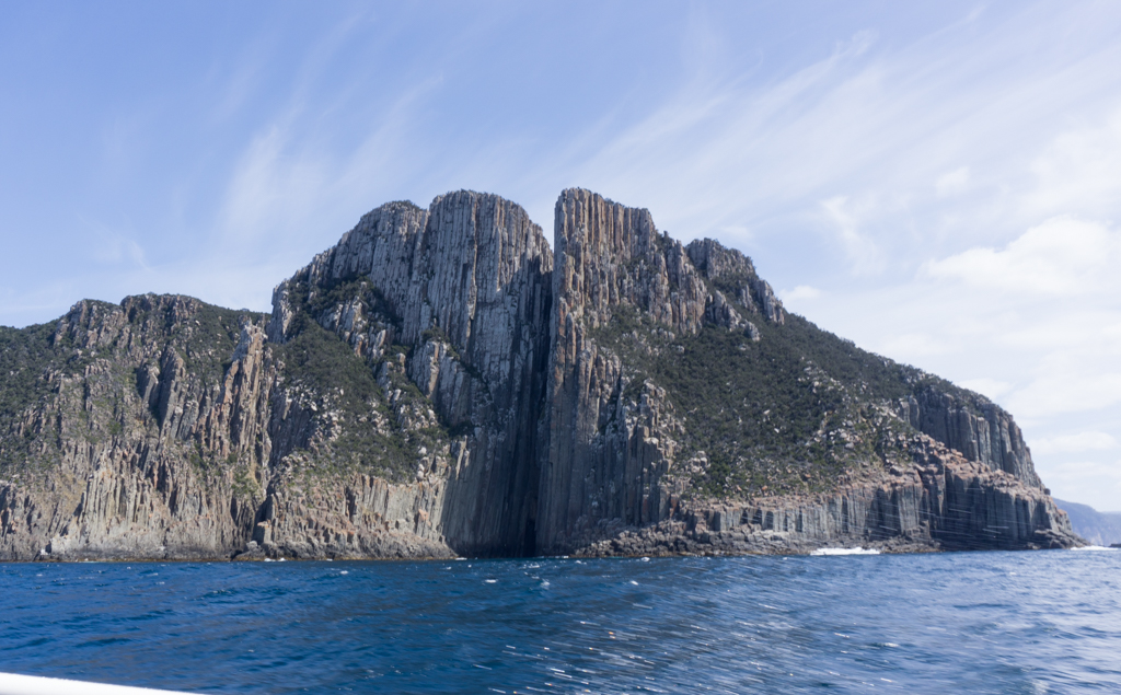 Cape Pillar from the Tasman Island boat cruise