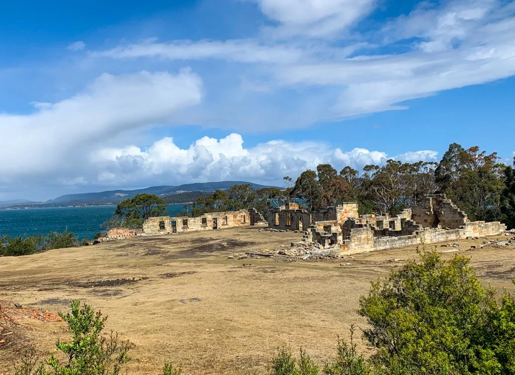 Prison ruins at the Coal Mines Historic Site near Port Arthur, Tasmania