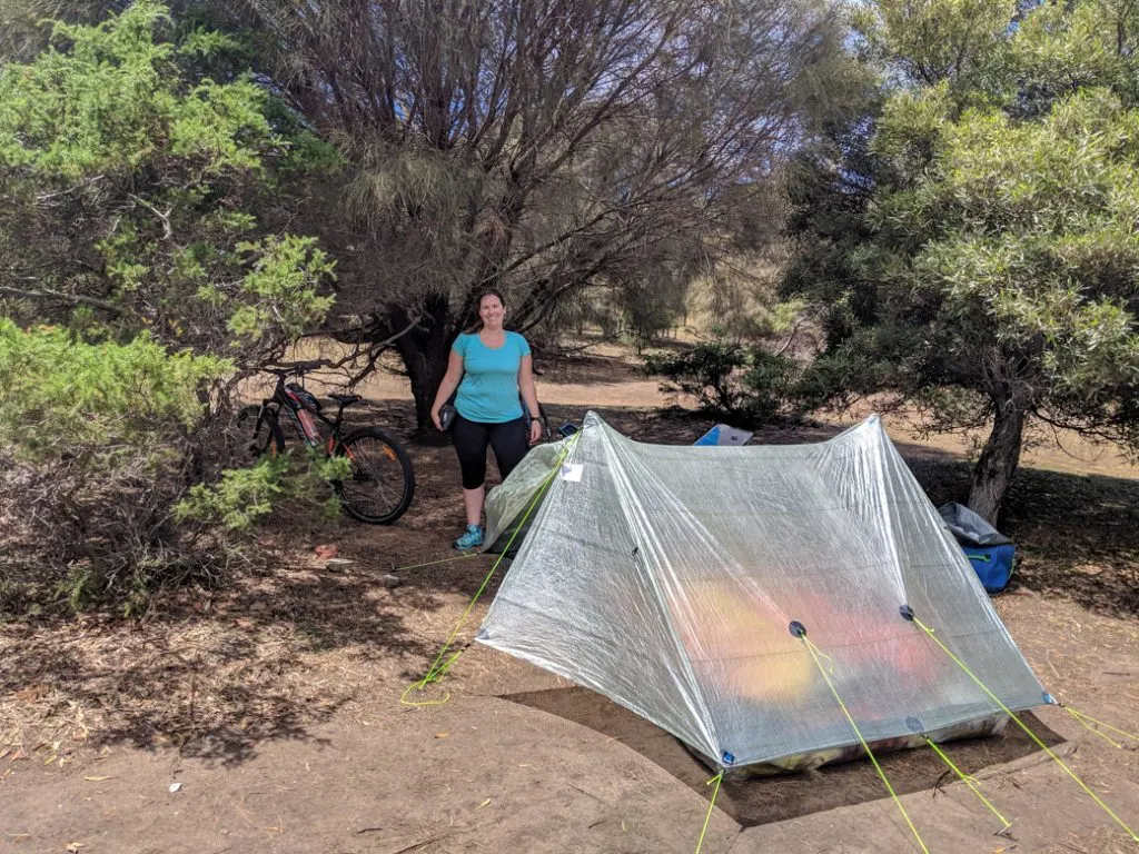 Camping on Maria Island in Tasmania, Australia