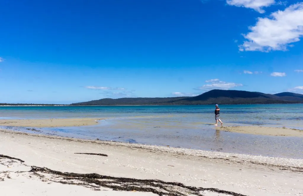 Shoal Bay on Maria Island, Tasmania