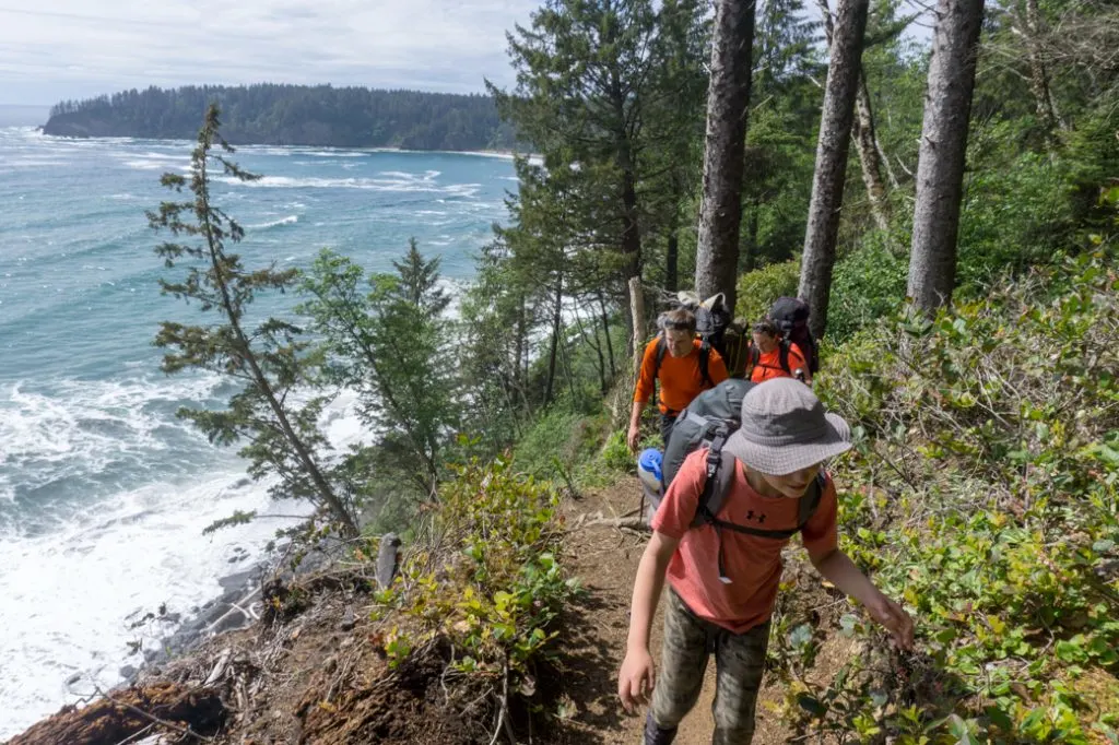 Hiking at Taylor Point in Olympic National park