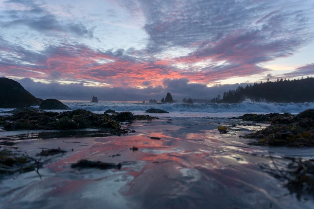 Sunset at Toleak Point in Olympic National Park