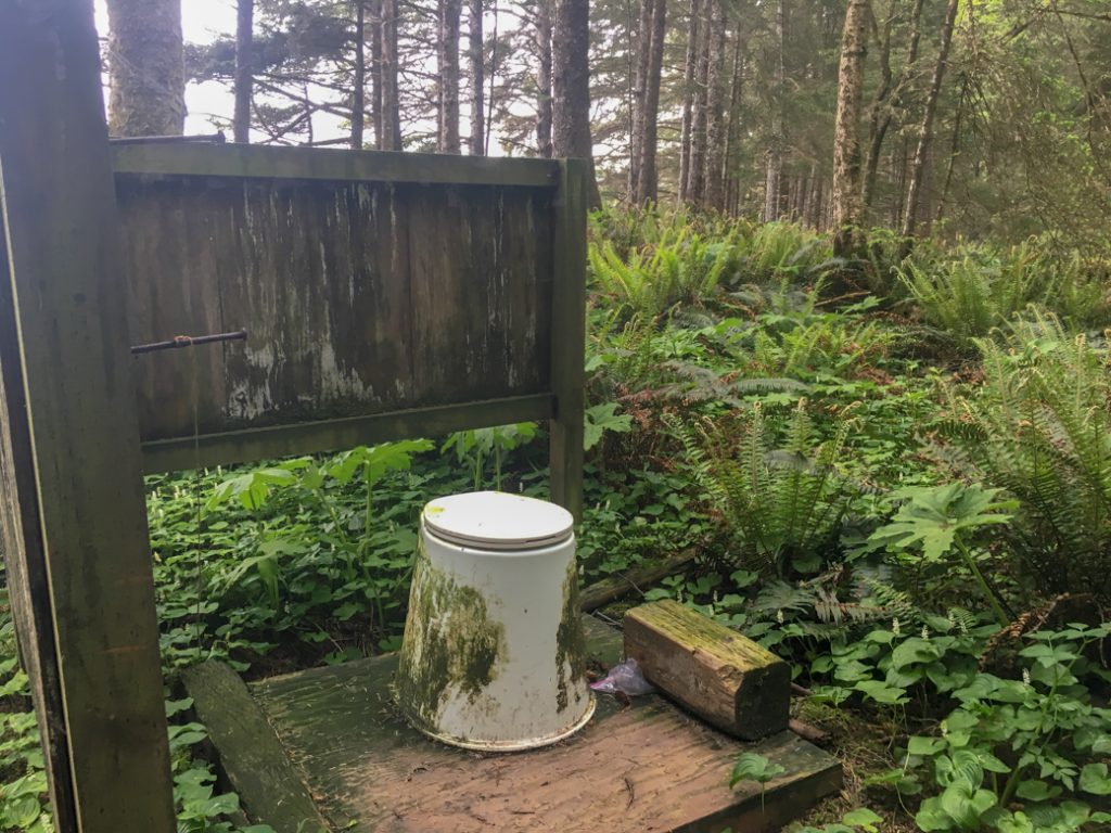 Toilet at Toleak Point, Olympic National Park