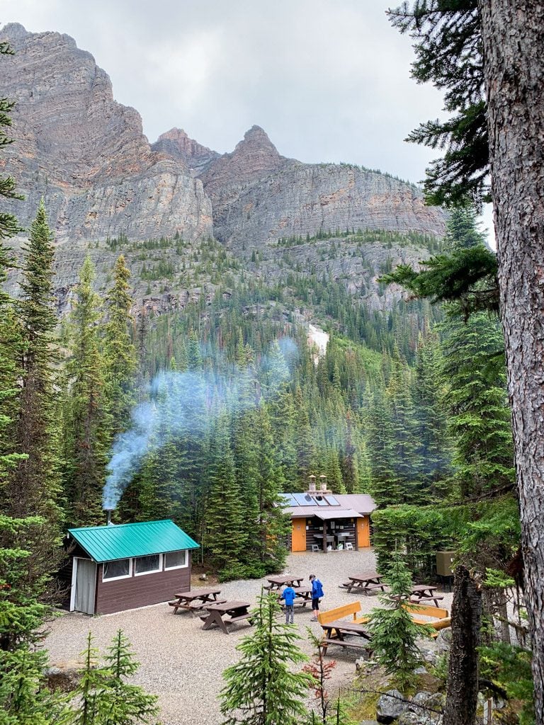 The campground at Lake O'Hara in Yoho National Park