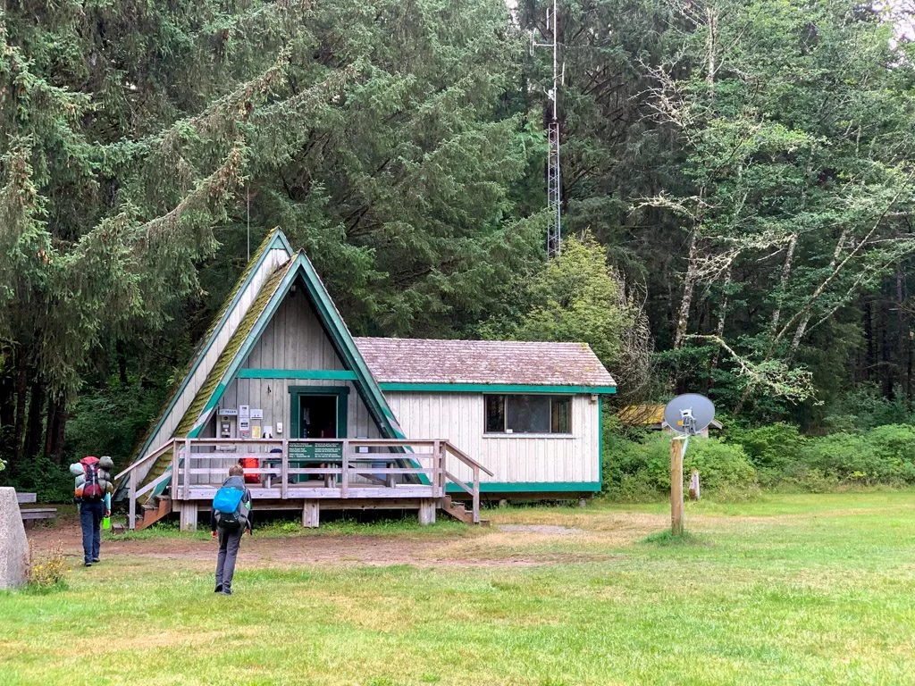 The Pachena Bay ranger station at the northern trailhead of the West Coast Trail