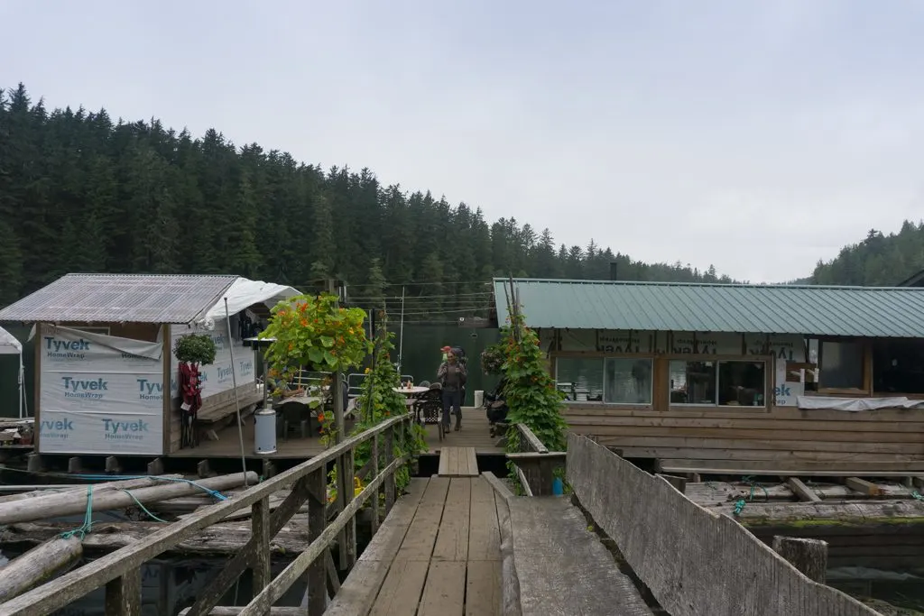 The Crab Shack at Nitinat Narrows on the West Coast Trail