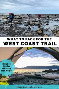 West Coast Trail packing list. What to pack for the West Coast Trail in Pacific Rim National Park, Canada. What to bring on the West Coast Trail in British Columbia. #WestCoastTrail #PackingList #hiking #Canada #BritishColumbia