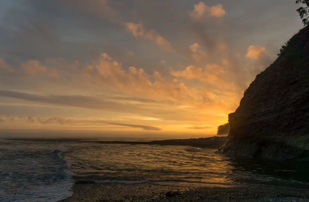 Sunset at Walbran Creek