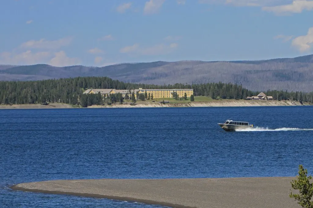 Boat tour on Yellowstone Lake