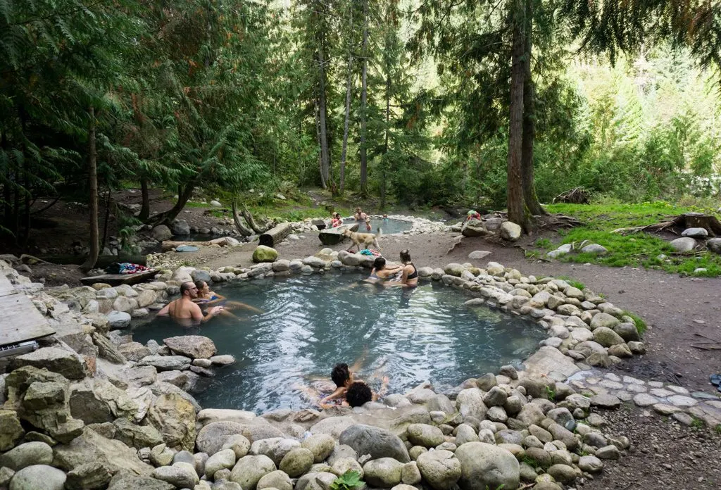 Halfway Hot Springs near Revelstoke, BC