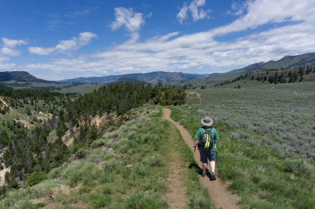 Hiking in Yellowstone National Park