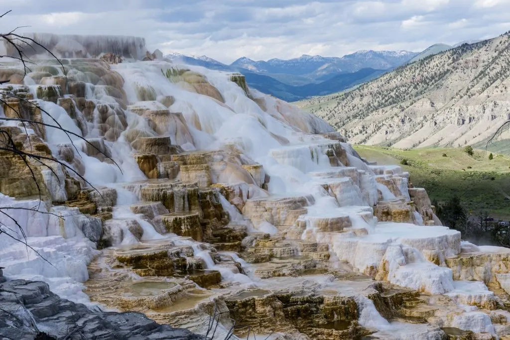 Mammoth Hot Springs in Yellowstone National Park