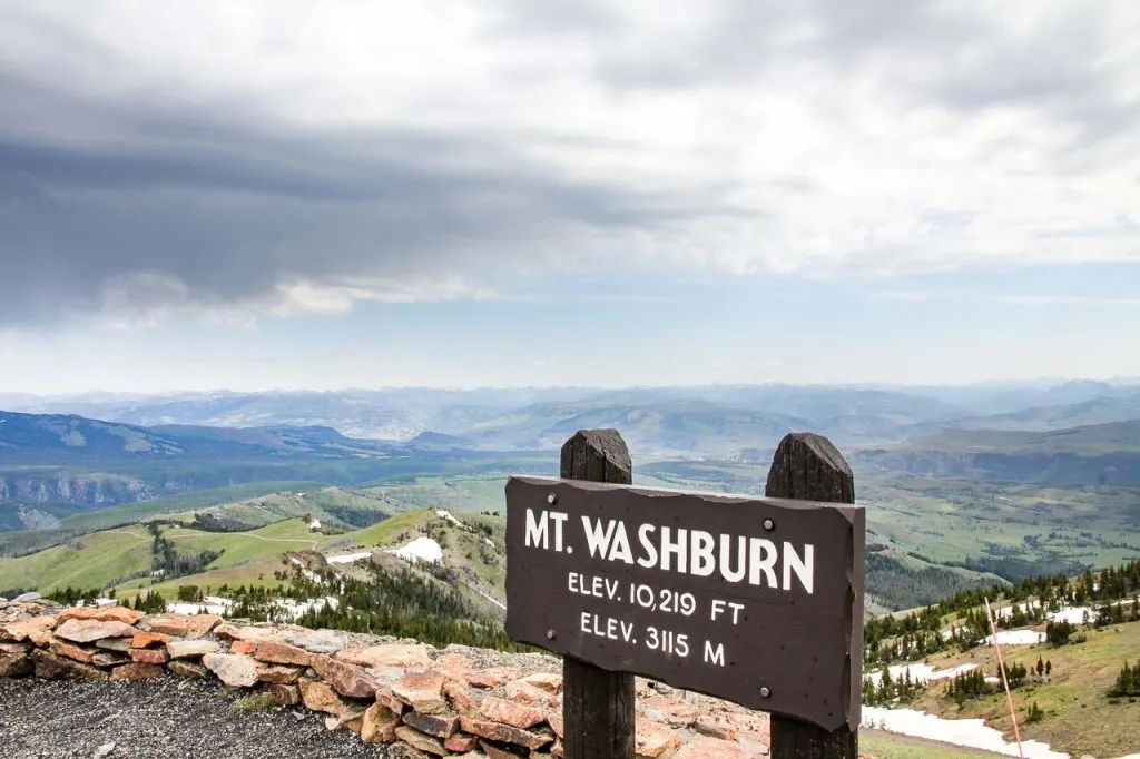 Mount Washburn Trail in Yellowstone National Park