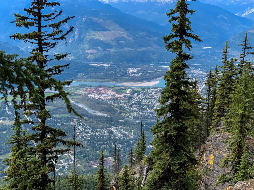 View of Revelstoke from the Revelstoke Mountain gondola