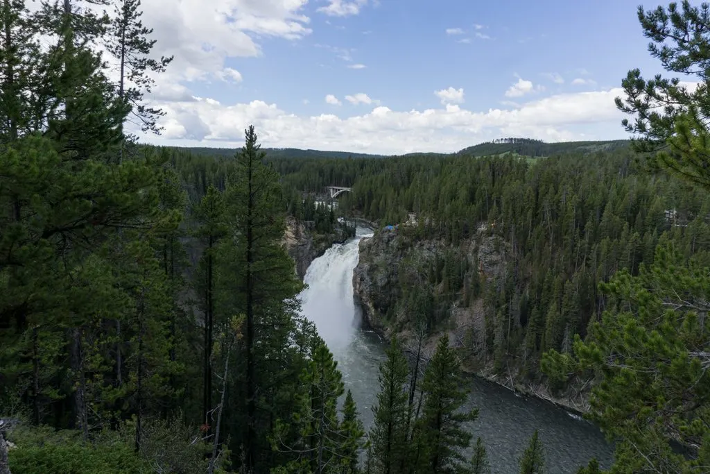 Upper Falls in the Grand Canyon of the Yellowstone