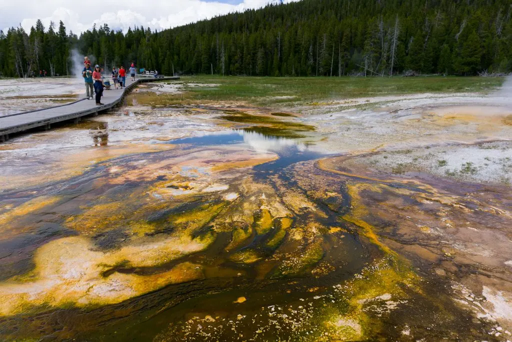 Upper Geyser Basin in Yellowstone National Park