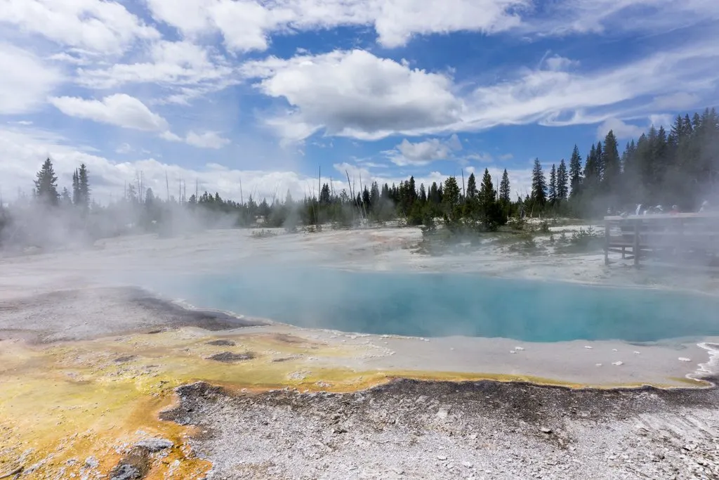 Hot springs in West Thumb Geyser Basin