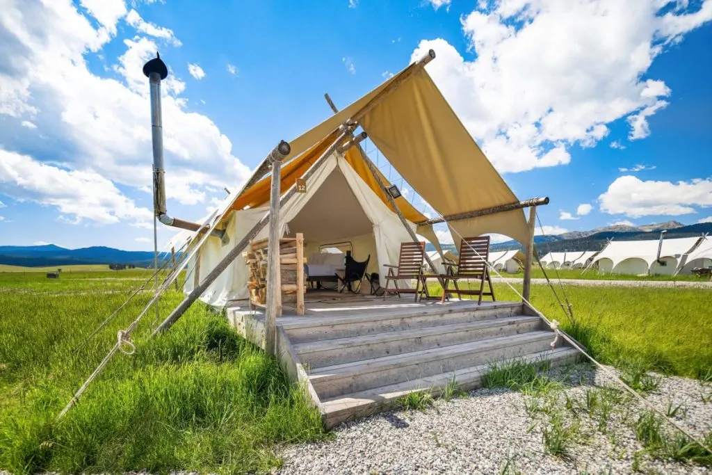 Tent at Under Canvas Yellowstone