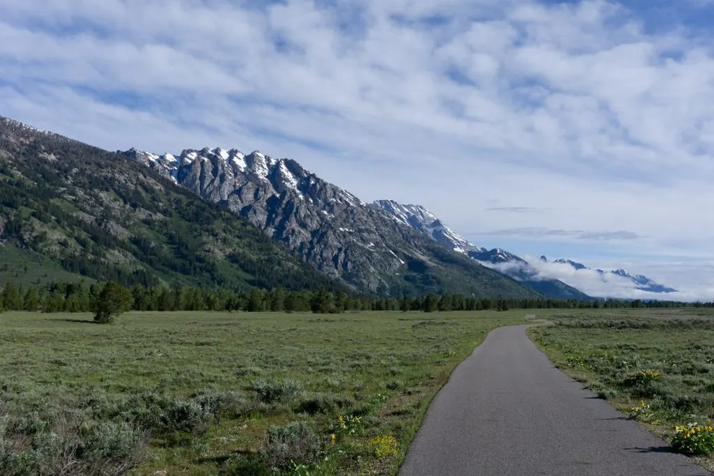 The multi-use pathway in Grand Teton National Park