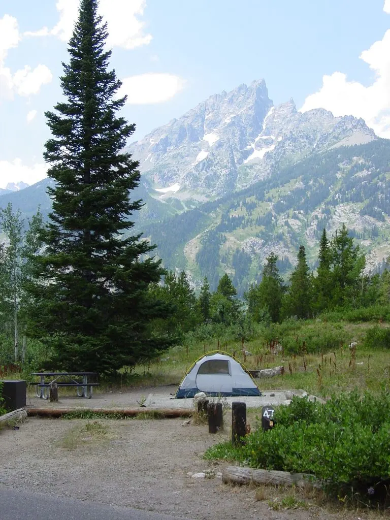 Jenny Lake Campground in Grand Teton National Park