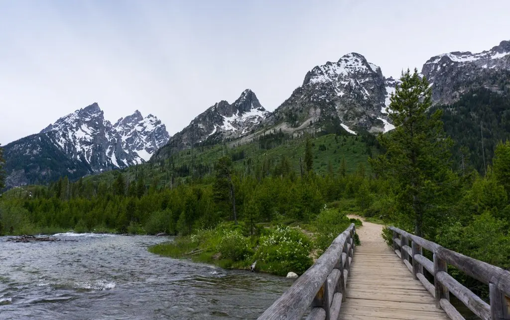 String Lake Bridge in Grand Teton National Park