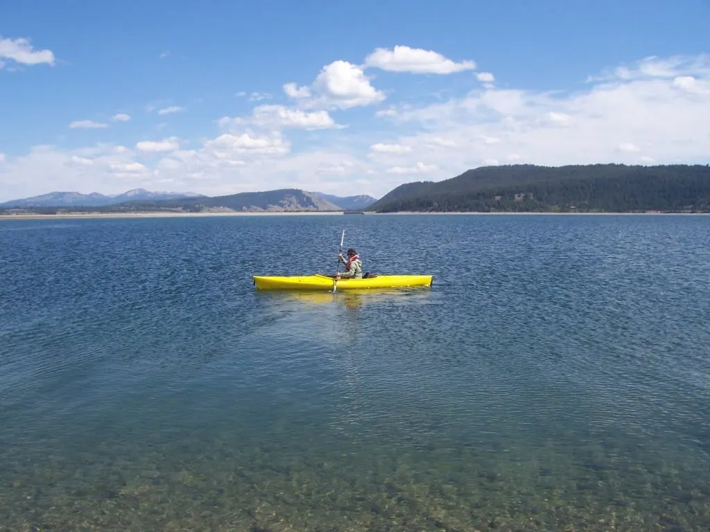 Kayaking on Jackson Lake in Grand Teton National Park