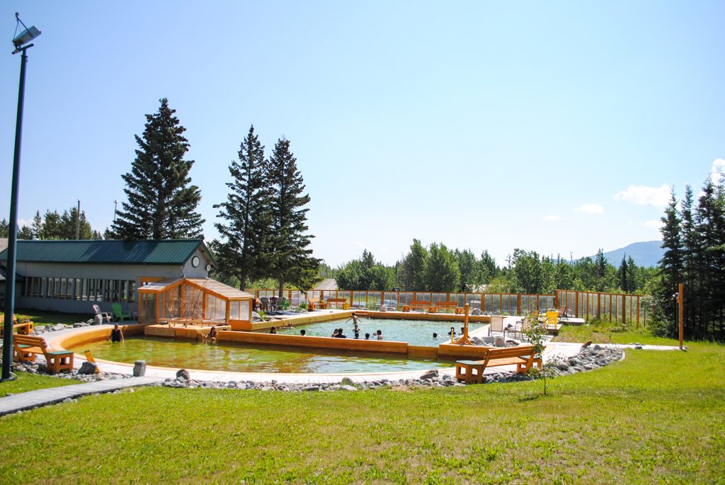 Takhini Hot Springs in Yukon Territory, Canada