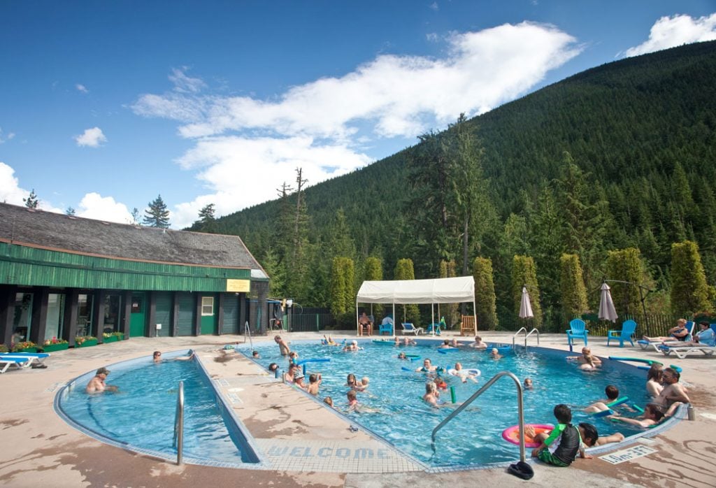 Nakusp Hot Springs in British Columbia's Kootenay region