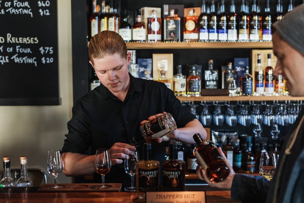 The bar at Tasmanian House of Whiskey