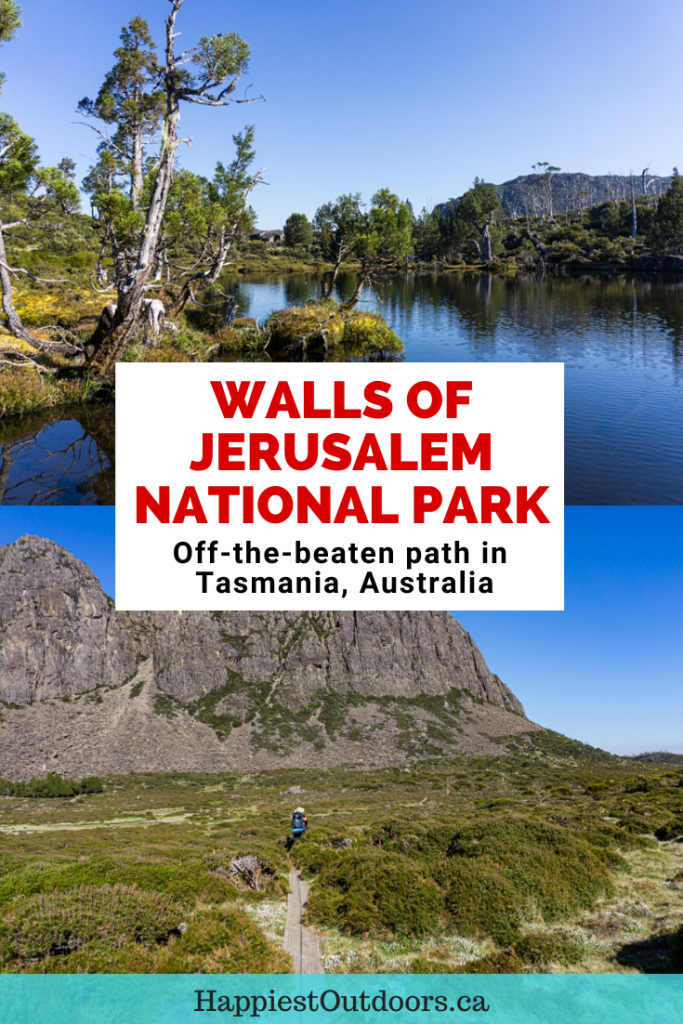 Hiking and camping in Walls of Jerusalem National Park in Tasmania, Australia