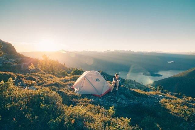 Camping på Gyllene öron topp