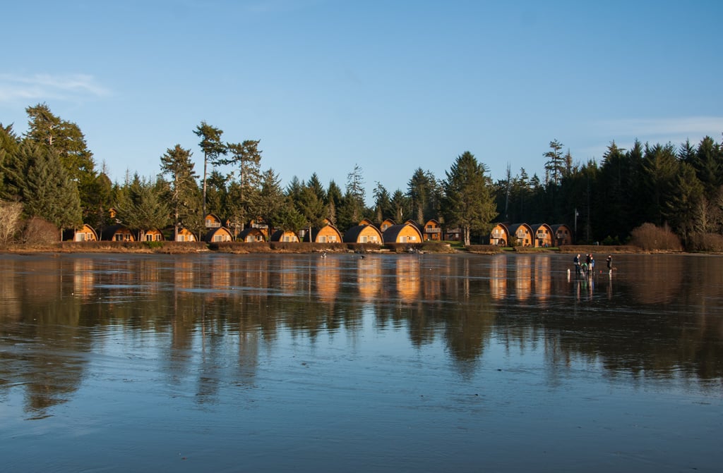 Cabins at Ocean Village on MacKenzie Beach in Tofino