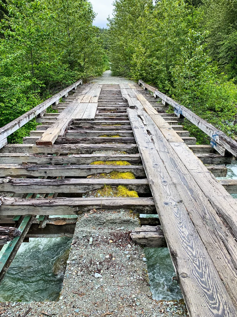 Deteriorating bridge in Whistler, BC