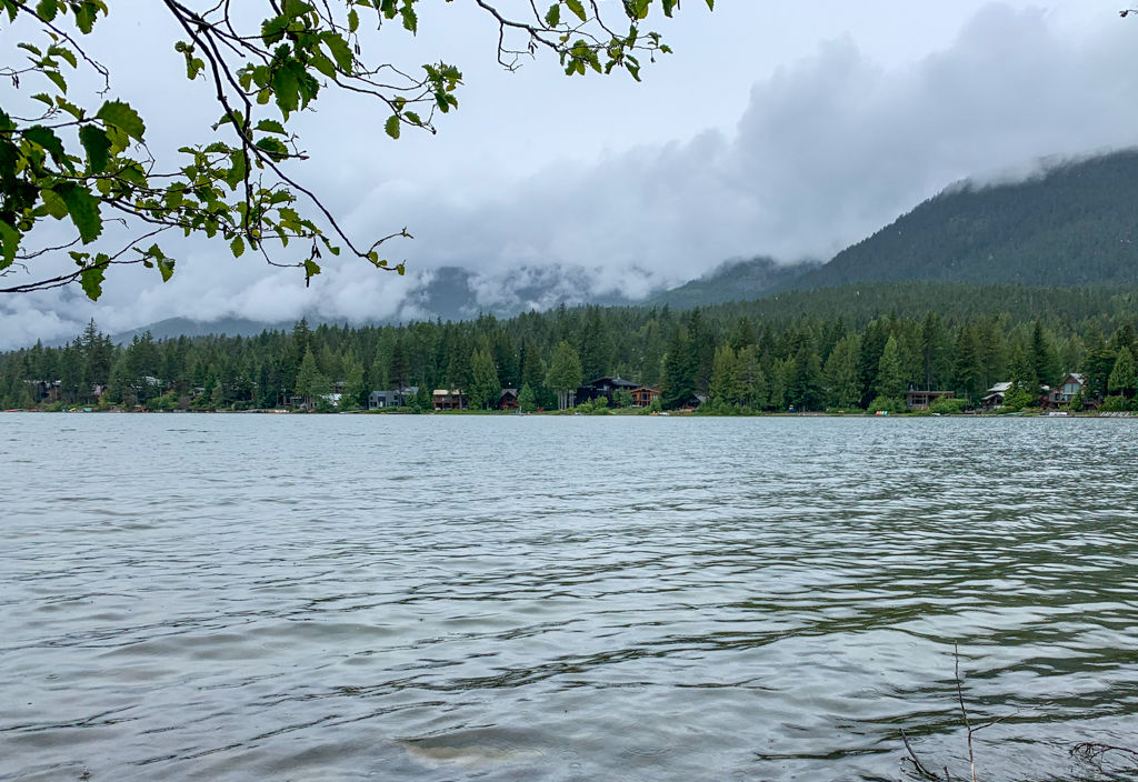 Looking across Green Lake in Whistler, BC