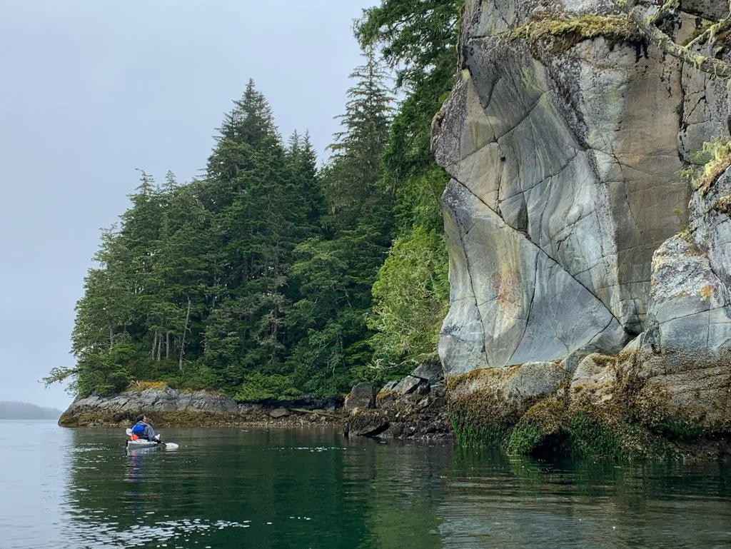 Indigenous pictographs in the Broughton Archipelago