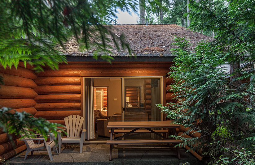 Log Cabin at Tigh-Na-Mara Resort on Vancouver Island