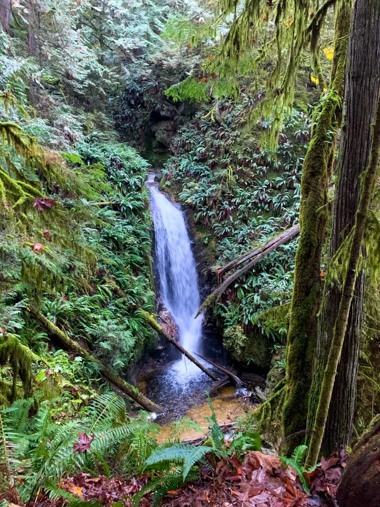 Burnett Falls in Sechelt on the Sunshine Coast, BC