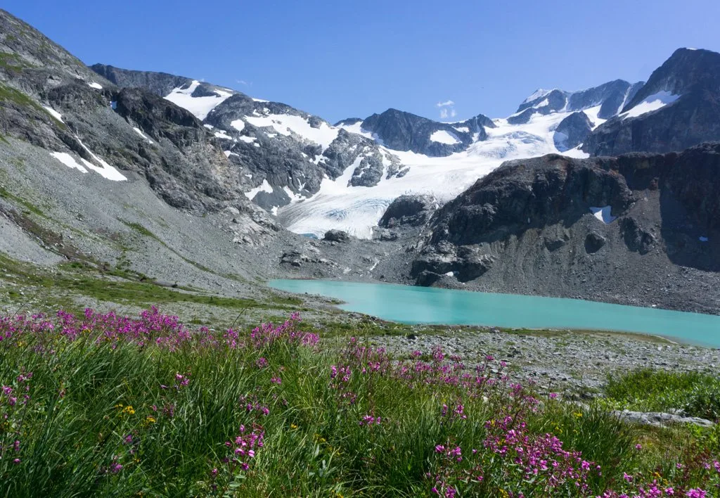 Wedgemount Lake near Whistler - a great place to go backpacking in BC without a car
