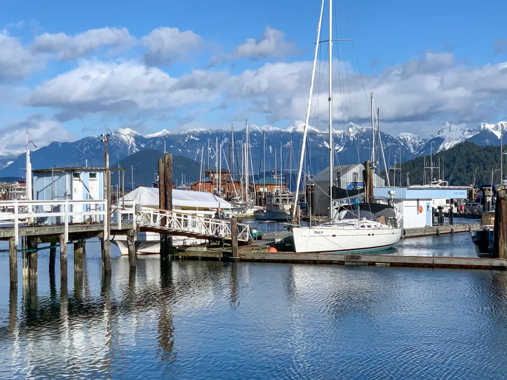 Marina in Gibsons Landing - one of the best things to do on the Sunshine Coast, BC