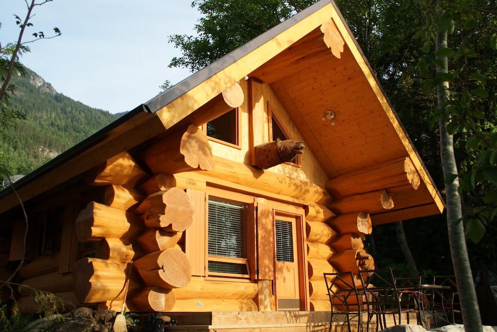 Porteau Cove log cabin at Porteau Cove Provincial Park near Vancouver