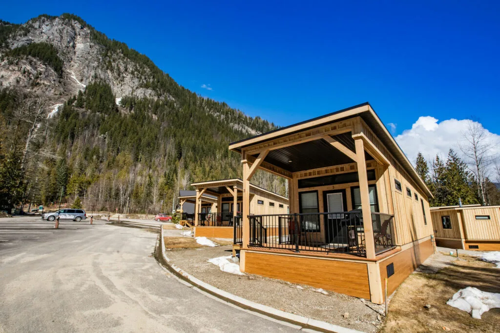 Cabins at Boulder Mountain Resort in Revelstoke, BC