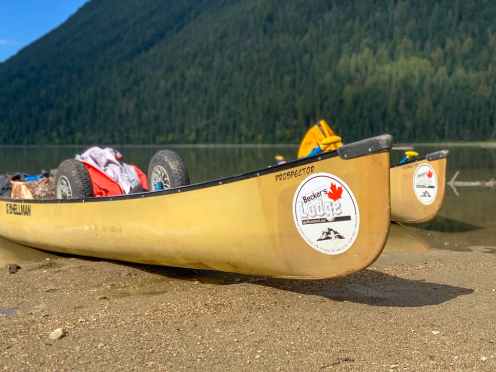 Bowron Lake Canoe rentals from Becker's Lodge